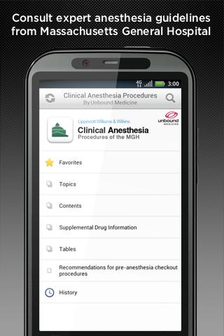 Android application Clinical Anesthesia Procedures screenshort