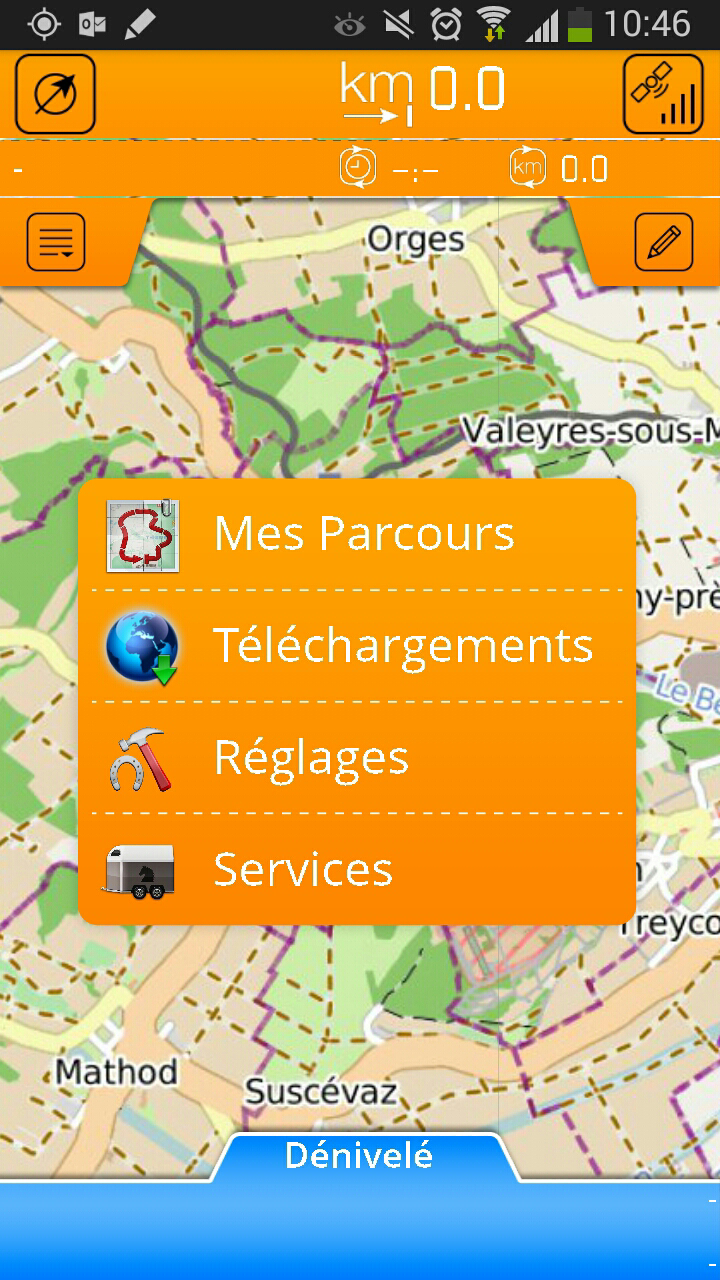 Android application Horsetrails screenshort