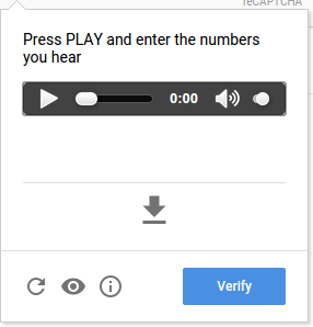 reCAPTCHA Help