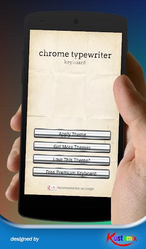 Chrome Typewriter Keyboard