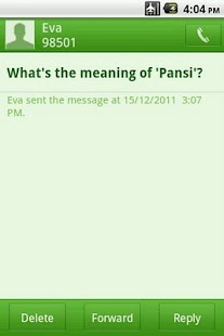 Easy SMS solid Green theme Screenshots 1