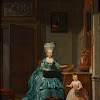 Portret van Suzanna Cornelia Mogge en haar dochter Johanna Ferdinanda van Collen