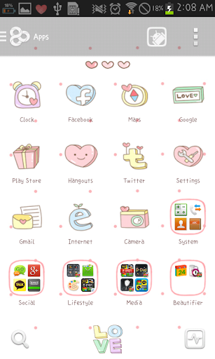 【免費個人化App】LOVE go launcher theme-APP點子