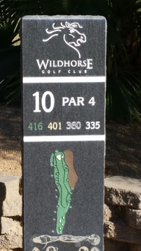 Wildhorse Golf Club Hole 10 Plaque
