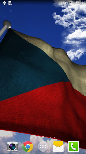 【免費個人化App】Czech Republic Flag - LWP-APP點子