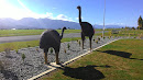 The New Zealand Moa Bird Statues