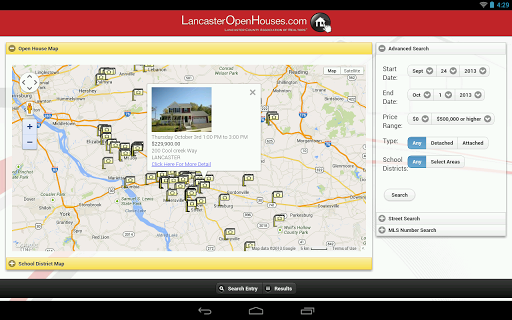 Lancaster Open Houses Tablet