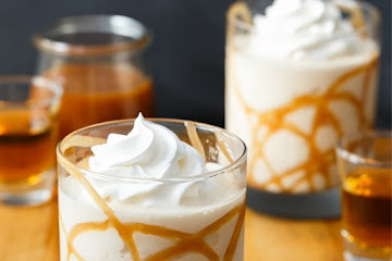 Bourbon Salted Caramel Milkshakes