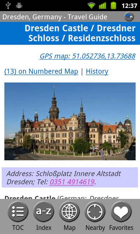 Dresden, Germany -Travel Guid Screen 3