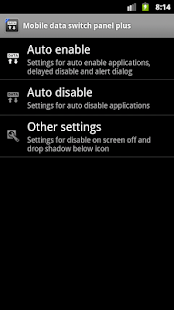Mobile data switch panel plus Screenshots 2
