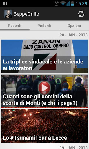 Beppe Grillo Blog Italian news