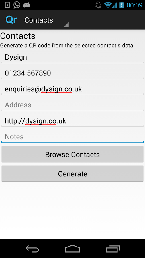    QR Code Generator- screenshot  