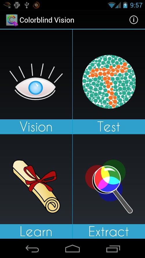 Android application Colorblind Vision (Free) screenshort