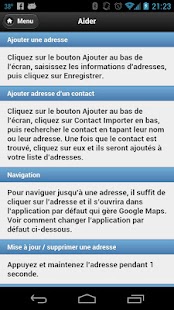 Carnet dadresses Screen 2