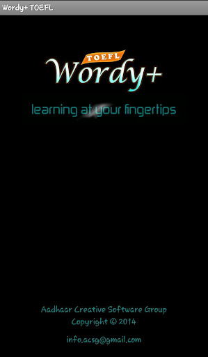 Wordy+ TOEFL