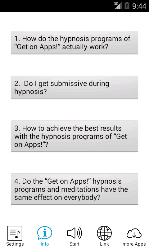 Get Relaxed Flights! Hypnosis Screen 2