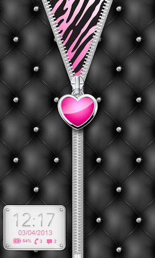 ♥ Heart Zipper Lock Screen ♥