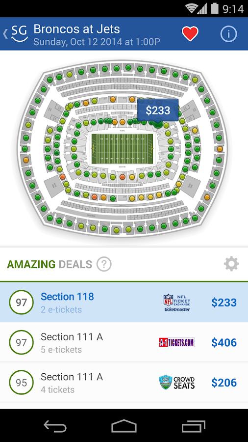 SeatGeek Event Tickets screenshot