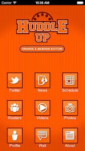 Huddle Up – Orange & Maroon screenshot 0