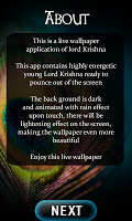 Lord Krishna Lightening LWP APK スクリーンショット画像 #1