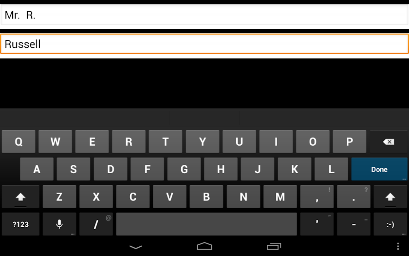 Chauffeurs Name Board (No Ads) Screen 2