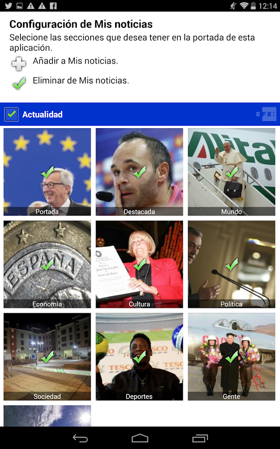   EFE Digital noticias: captura de pantalla 