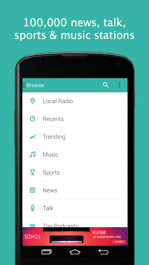 TuneIn Radio screenshot