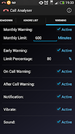 Call Analyzer / Limit Alerts poster 5