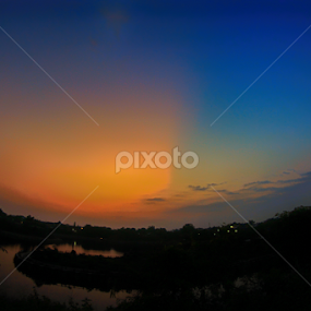  Two Defferent Color by Isnaini Ma'ruf - Landscapes Sunsets & Sunrises