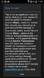 Lastest Send to Transmission APK
