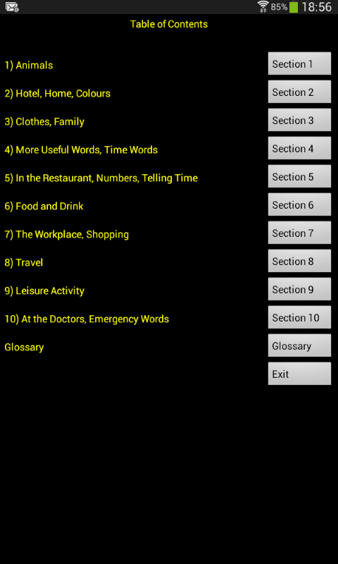 Android application Linkword Italian Complete screenshort