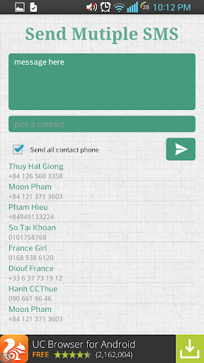 【免費商業App】Send Multiple SMS-APP點子