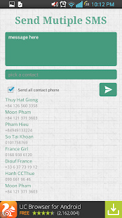 Send Multiple SMS Screenshots 2