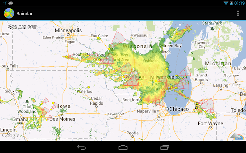 Raindar screenshot for Android