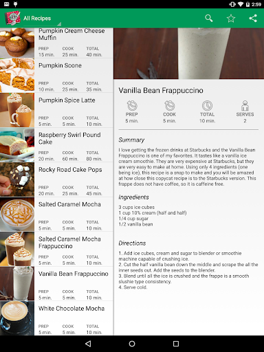 【免費生活App】Recipe Guide for Starbucks-APP點子