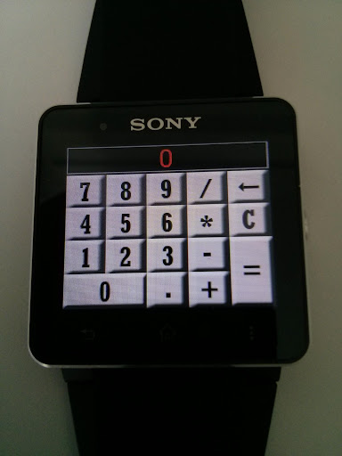 Calculator for SmartWatch 2