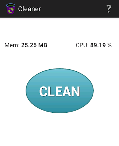 Cleaner - clear RAM and cache