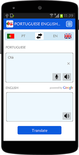 Portuguese English Translator