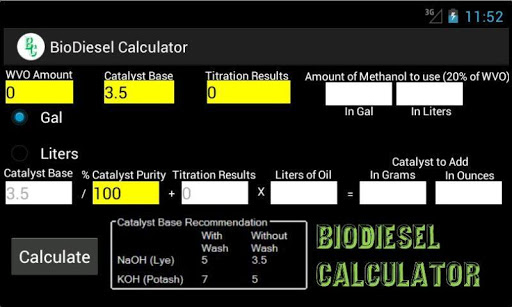 BioDiesel Calculator