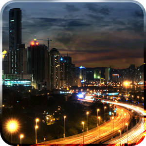 City at Night Live Wallpaper icon