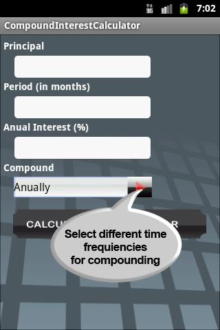 Compound Interest Calculator Screen 3