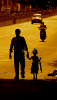 Shadows in the Chennai rains  by Adria Photo -  