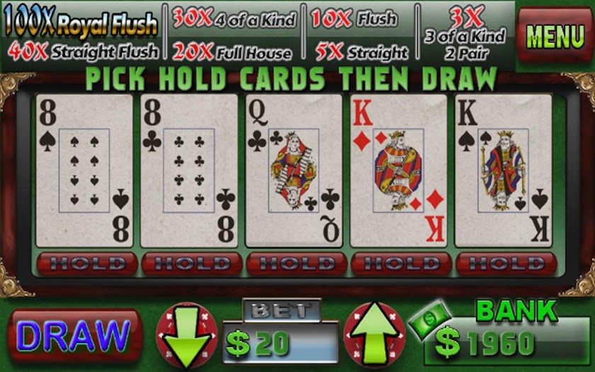 Kansas Video Poker Screen 2