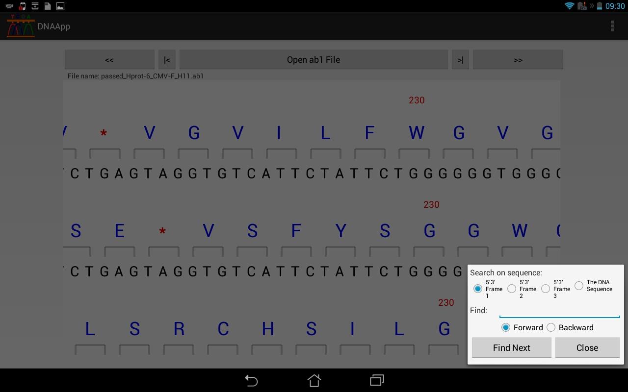   DNAApp: DNA sequence analyzer — ekrānuzņēmums 