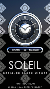 Lastest SOLEIL Designer Clock Widget APK for Android