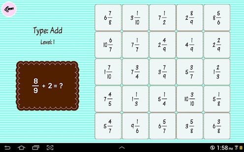  Fraction Bingo  