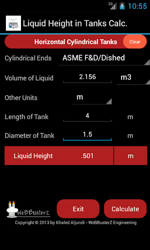 Liquid Height in Tanks Free