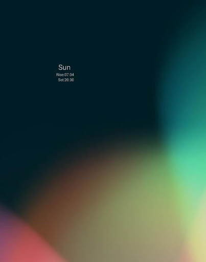 Sunrise and Sunset Widget