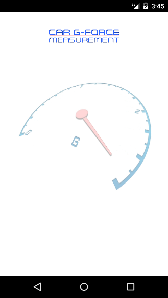 Android application Car G-Force Measurement screenshort