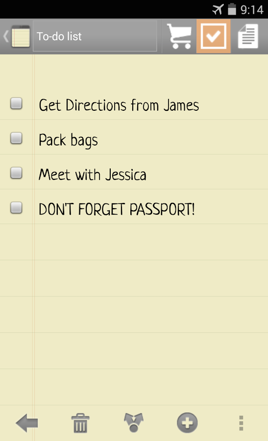 InkPad Notepad - Notes - To do - screenshot